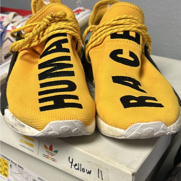 Adidas Men's Human Race Yellow Shoes size 11 - Main Image